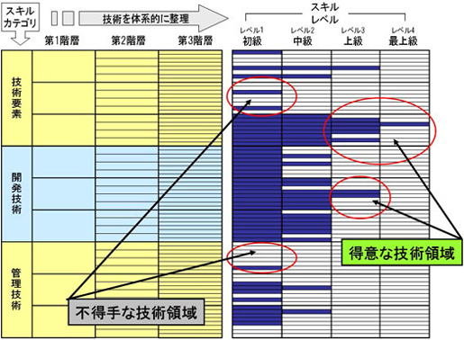 図6　スキル診断結果イメージ